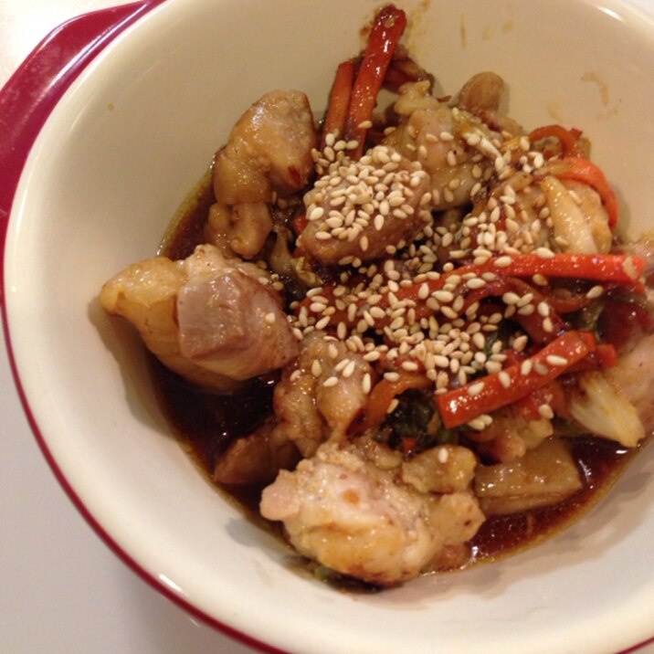 ☻お肉柔らか!鶏肉とキャベツの焼肉のタレ炒め☻